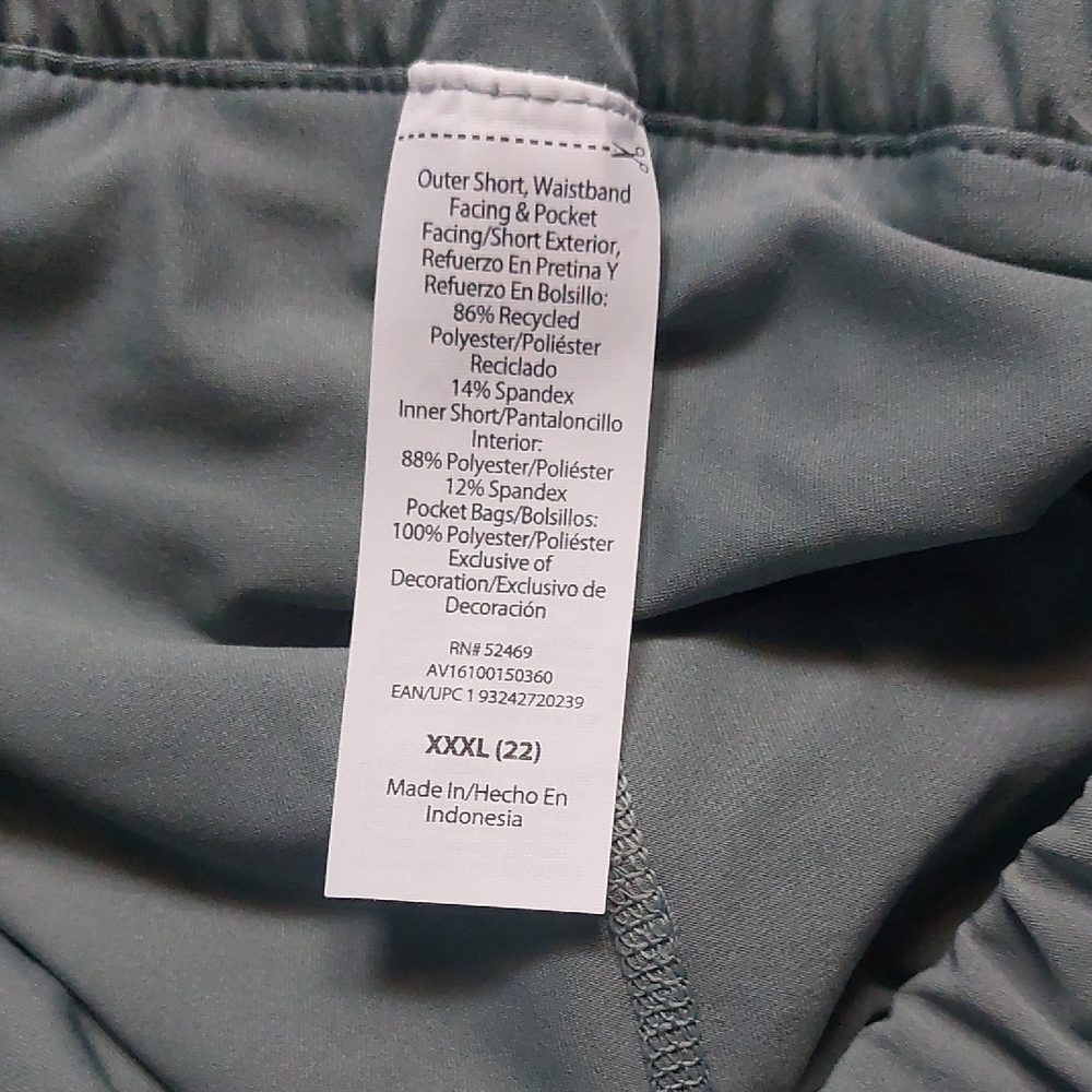 Avia Women's‎ Green Athletic Shorts plus  Size XXXL 22 - Picture 10 of 10